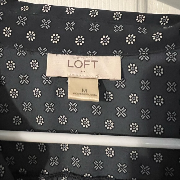 Loft blue long sleeve blouse, long - Picture 3 of 3